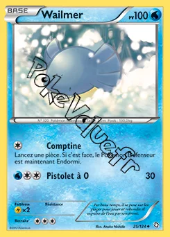 Carte Pokémon Wailmer  n°25 de la série Dragons Exaltés