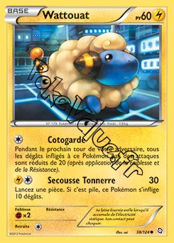 Carte Pokémon Wattouat n°38 de la série Dragons Exaltés