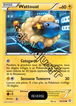 Carte Pokémon Wattouat Reverse n°38 de la série Dragons Exaltés