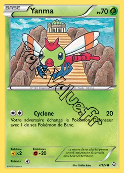 Carte Pokémon Yanma  n°4 de la série Dragons Exaltés
