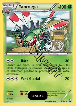 Carte Pokémon Yanmega  Reverse n°5 de la série Dragons Exaltés