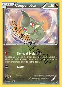 Carte Pokémon Coupenotte n°12 de la série Coffre des Dragons