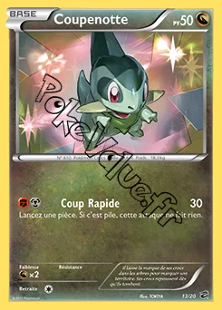 Carte Pokémon Coupenotte n°13 de la série Coffre des Dragons