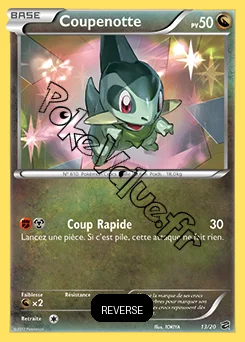 Carte Pokémon Coupenotte Reverse n°13 de la série Coffre des Dragons
