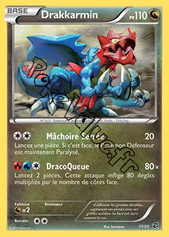 Carte Pokémon Drakkarmin n°17 de la série Coffre des Dragons