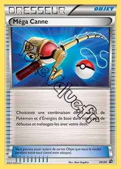 Carte Pokémon Méga Canne n°20 de la série Coffre des Dragons