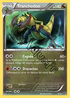 Carte Pokémon Tranchodon n°16 de la série Coffre des Dragons