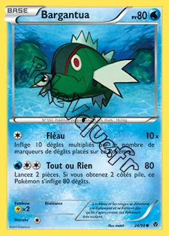 Carte Pokémon Bargantua n°24 de la série Pouvoirs Émergents