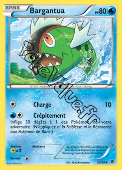 Carte Pokémon Bargantua n°25 de la série Pouvoirs Émergents