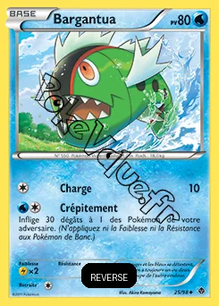 Carte Pokémon Bargantua Reverse n°25 de la série Pouvoirs Émergents