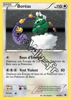 Carte Pokémon Boréas n°89 de la série Pouvoirs Émergents