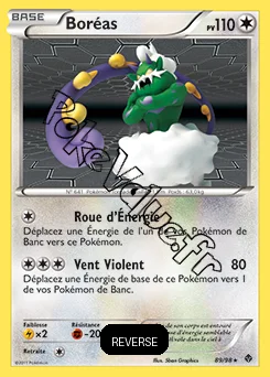 Carte Pokémon Boréas Reverse n°89 de la série Pouvoirs Émergents