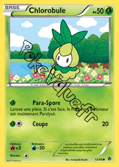 Carte Pokémon Chlorobule n°13 de la série Pouvoirs Émergents