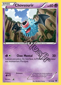 Carte Pokémon Chovsourir n°36 de la série Pouvoirs Émergents