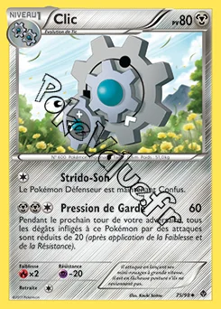 Carte Pokémon Clic n°75 de la série Pouvoirs Émergents