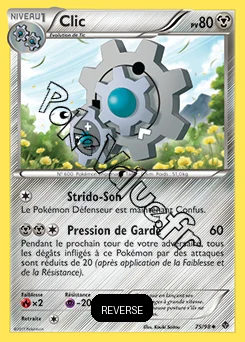 Carte Pokémon Clic Reverse n°75 de la série Pouvoirs Émergents