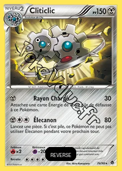 Carte Pokémon Cliticlic Reverse n°76 de la série Pouvoirs Émergents