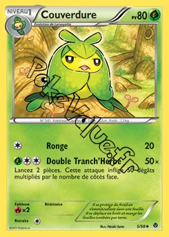 Carte Pokémon Couverdure n°5 de la série Pouvoirs Émergents