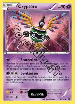 Carte Pokémon Cryptéro Reverse n°41 de la série Pouvoirs Émergents