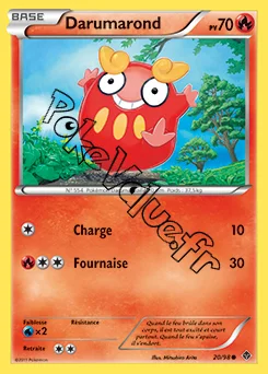 Carte Pokémon Darumarond n°20 de la série Pouvoirs Émergents