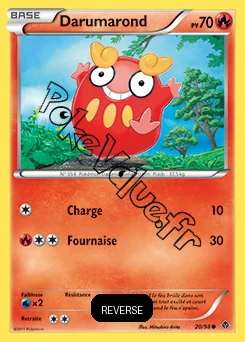 Carte Pokémon Darumarond Reverse n°20 de la série Pouvoirs Émergents