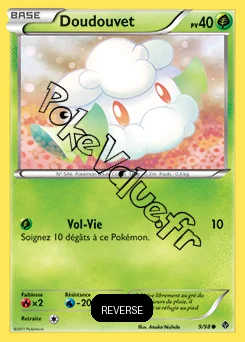 Carte Pokémon Doudouvet  Reverse n°9 de la série Pouvoirs Émergents