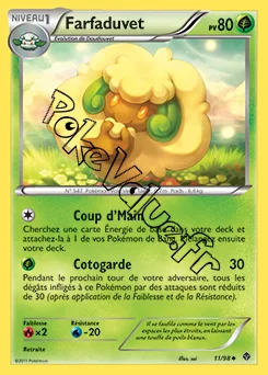 Carte Pokémon Farfaduvet n°11 de la série Pouvoirs Émergents