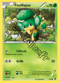 Carte Pokémon Feuillajou n°1 de la série Pouvoirs Émergents