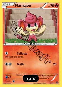 Carte Pokémon Flamajou Reverse n°18 de la série Pouvoirs Émergents