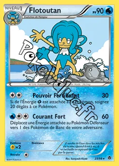 Carte Pokémon Flotoutan n°23 de la série Pouvoirs Émergents