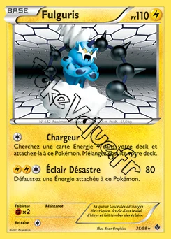 Carte Pokémon Fulguris n°35 de la série Pouvoirs Émergents