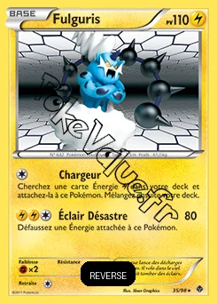 Carte Pokémon Fulguris Reverse n°35 de la série Pouvoirs Émergents