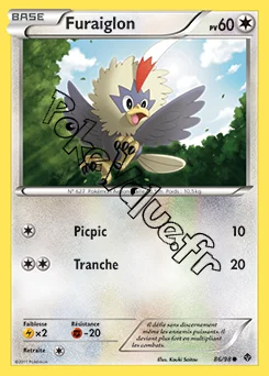 Carte Pokémon Furaiglon n°86 de la série Pouvoirs Émergents