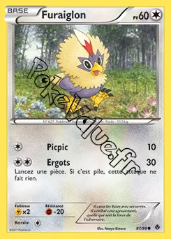 Carte Pokémon Furaiglon n°87 de la série Pouvoirs Émergents