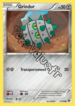 Carte Pokémon Grindur  n°71 de la série Pouvoirs Émergents