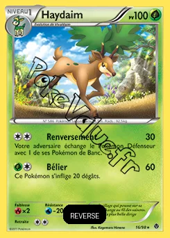 Carte Pokémon Haydaim Reverse n°16 de la série Pouvoirs Émergents