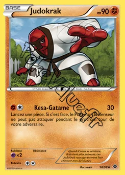 Carte Pokémon Judokrak n°58 de la série Pouvoirs Émergents