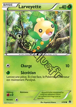 Carte Pokémon Larveyette n°3 de la série Pouvoirs Émergents