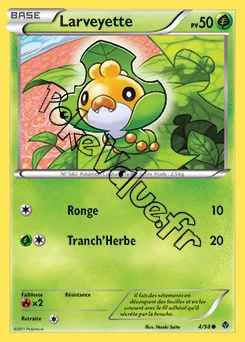 Carte Pokémon Larveyette n°4 de la série Pouvoirs Émergents