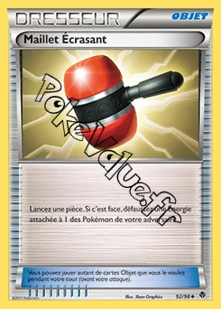 Carte Pokémon Maillet Écrasant n°92 de la série Pouvoirs Émergents