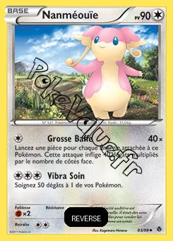 Carte Pokémon Nanméouïe Reverse n°83 de la série Pouvoirs Émergents