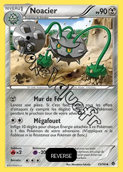 Carte Pokémon Noacier Reverse n°73 de la série Pouvoirs Émergents