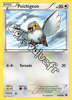 Carte Pokémon Poichigeon n°80 de la série Pouvoirs Émergents