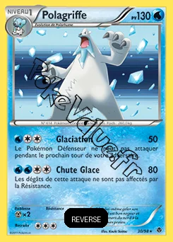 Carte Pokémon Polagriffe Reverse n°30 de la série Pouvoirs Émergents
