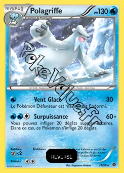 Carte Pokémon Polagriffe Reverse n°31 de la série Pouvoirs Émergents