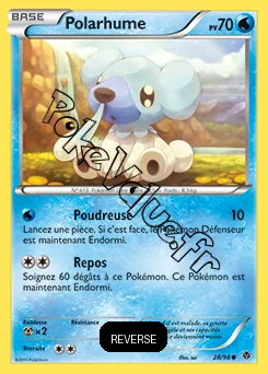 Carte Pokémon Polarhume Reverse n°28 de la série Pouvoirs Émergents