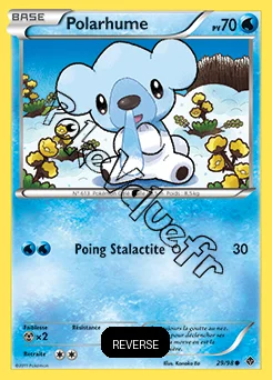 Carte Pokémon Polarhume  Reverse n°29 de la série Pouvoirs Émergents