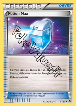 Carte Pokémon Potion Max n°94 de la série Pouvoirs Émergents