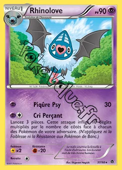 Carte Pokémon Rhinolove n°37 de la série Pouvoirs Émergents