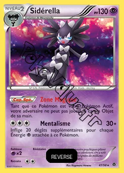 Carte Pokémon Sidérella Reverse n°47 de la série Pouvoirs Émergents